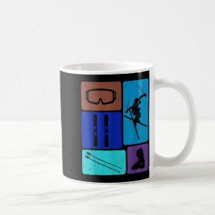 Funny skiing ski snow adventure winter sports coffee mug