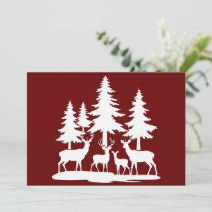 Funny Skinny Pine Tree Summer Hiking Camping  Holiday Card