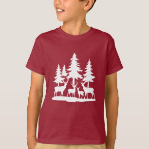 Funny Skinny Pine Tree Summer Hiking Camping T-Shirt