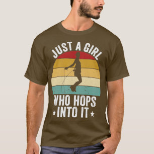 Funny Skipping Rope Jumping Rope Just A Girl Who H T-Shirt