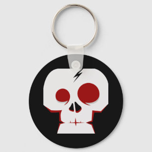Funny skull cartoon monster keychain