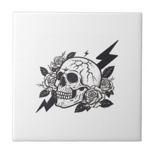 Funny Skull Lover Tile