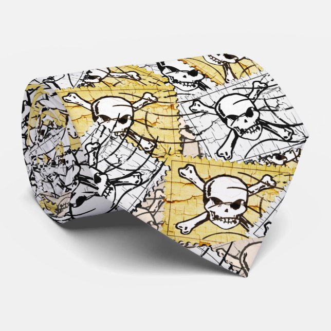 Funny Skull Tie (Rolled)