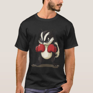 Funny Skunk Costume With Boxing Gloves For Boys An T-Shirt