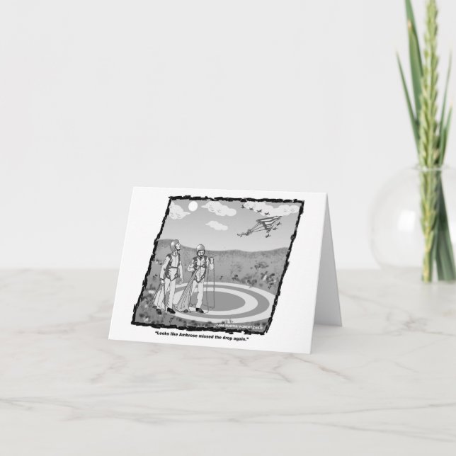 Funny skydiver card (Front)