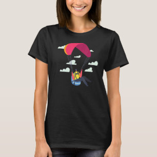 Funny Skydiving Dude Cool Sports Cut Off Clouds Pa T-Shirt