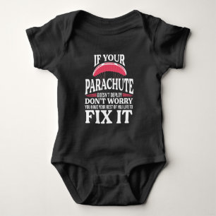 Funny Skydiving Gift Hilarious Skydiver Parachute Baby Bodysuit