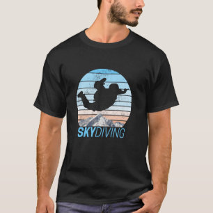 Funny Skydiving Vintage Parachuting Sunset Sport D T-Shirt