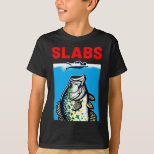 Funny Slab Famous Shark Movie Parody Slabs Crappie T-Shirt