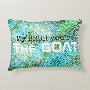 Funny slang teenage room accent pillow