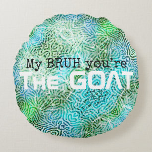 Funny slang teenage room round pillow