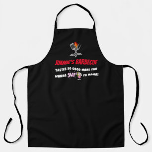 Funny Slap Yo Mama Personalized Barbecue  Apron