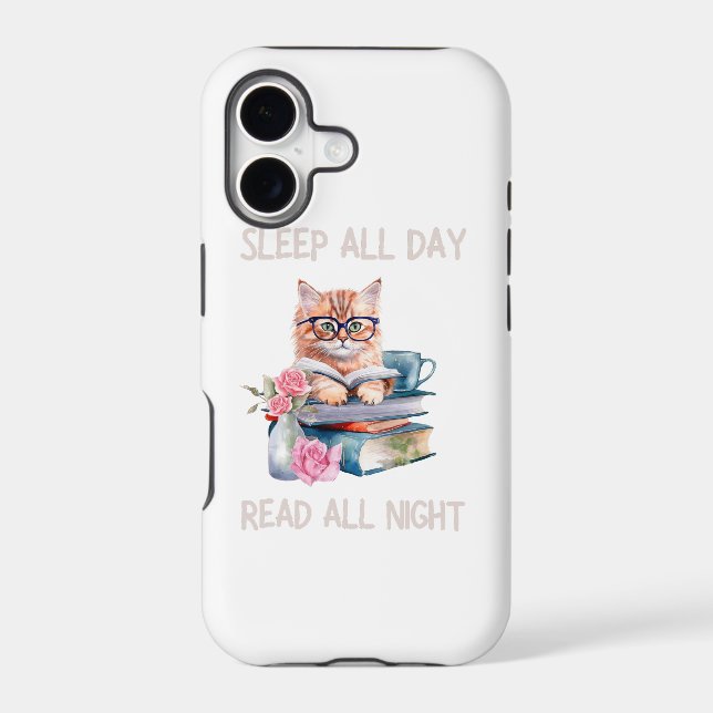 Funny Sleep all day read all night (Back)