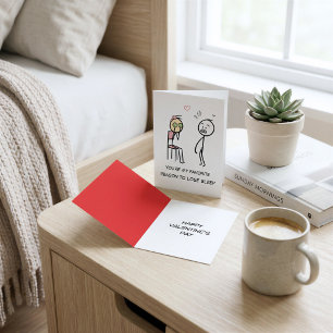 Funny Sleep-Deprived Couples Valentines Card