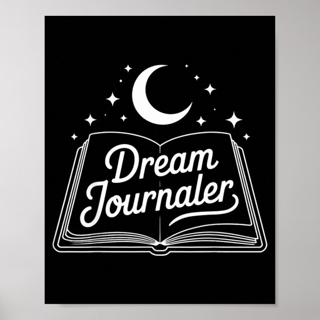 Funny Sleep Hygiene Dream Journaling Status Symbol Poster (Front)