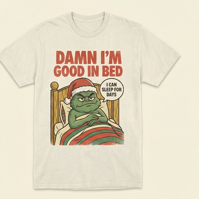 Funny Sleep Lover Christmas Bed Shirt (Creator Uploaded)