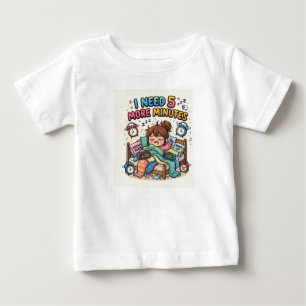 Funny Sleep T-Shirt – I Need 5 More Minutes Cute