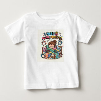 Funny Sleep T-Shirt – I Need 5 More Minutes Cute