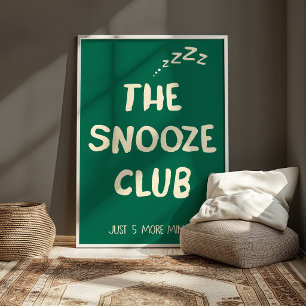 Funny Sleep Wall Art Minimalist Typography Poster