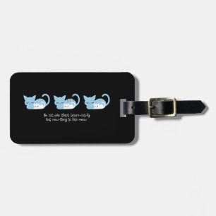 Funny Sleeping Cat Pun and Art Luggage Tag