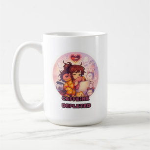 funny sleepy girl coffee mug