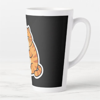 Funny Sleepy Orange Cat Coffee Mug | Cute Coffee L