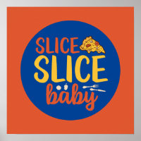 Funny Slice Baby Pizza Lover Retro Kitchen Deco