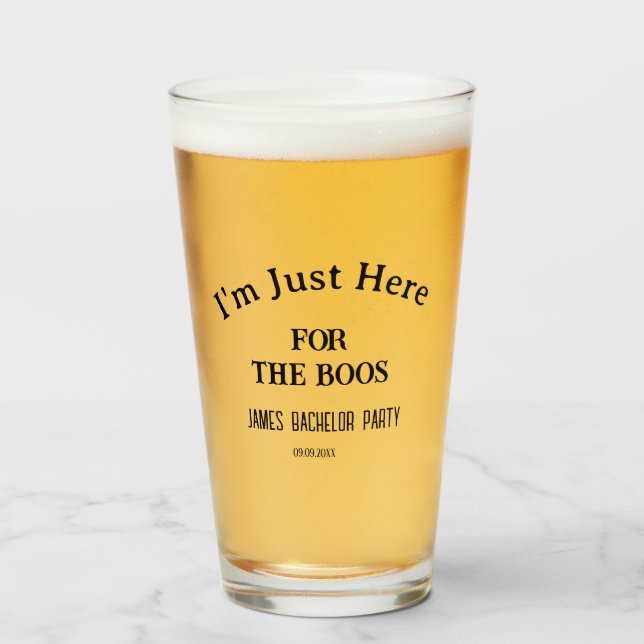 Funny Slogan Bachelor Bachelorette Wedding Party   Glass (Front Filled)