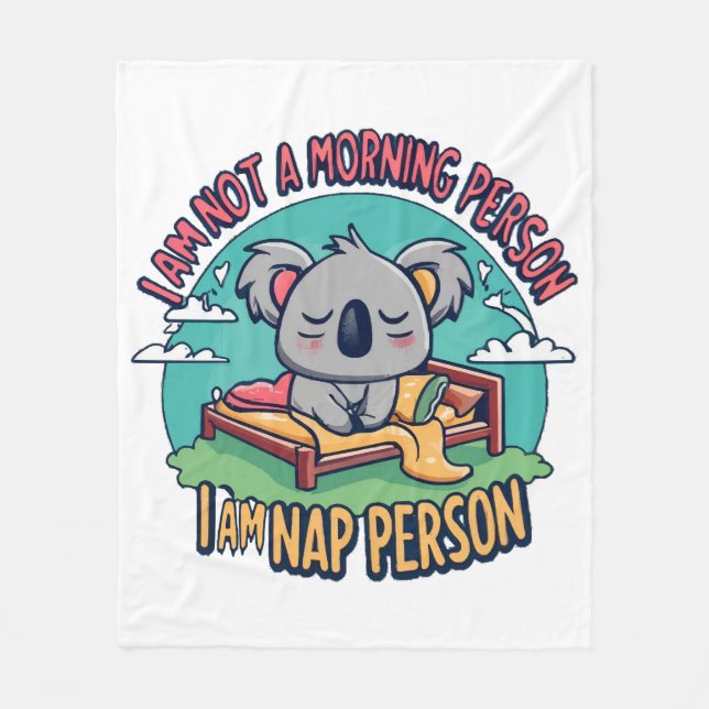 funny slogan fleece blanket (Front)