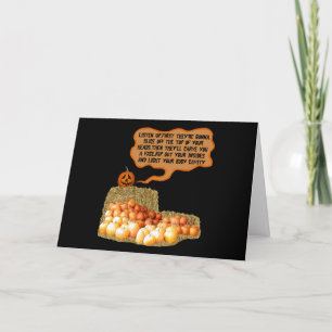 Funny slogan Halloween Card