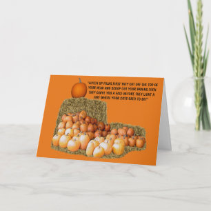 Funny slogan Halloween Card