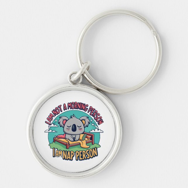 funny slogan keychain (Front)