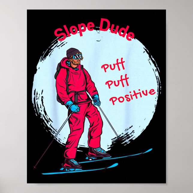 Funny Slope Dude Algebra Geometry Middle Poster (Front)