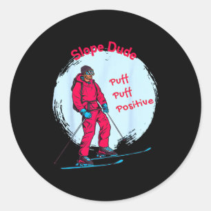 Funny Slope Dude Algebra Geometry Middle School Ma Classic Round Sticker