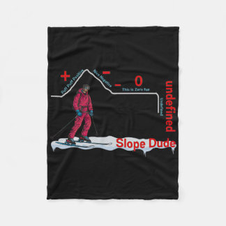Funny Slope Dude Algebra Geometry Middle School Ma Fleece Blanket