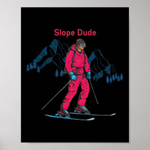 Funny Slope Dude Algebra Geometry Middle School Ma Poster