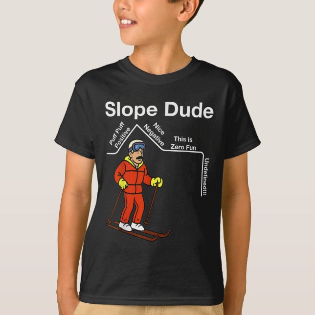 Funny Slope Dude Algebra Geometry Middle School Ma T-Shirt (Front)