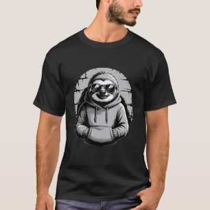Funny Sloth Animal Lover Artwork Tropical Graphic  T-Shirt