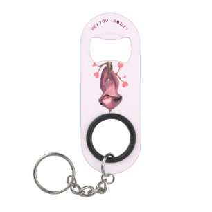 Funny Sloth Bottle Opener Keychain Custom Text