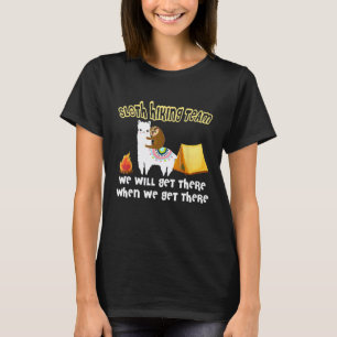 Funny Sloth  Camping Sloth Hiking Team New T-Shirt
