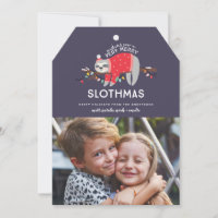 Funny sloth Christmas