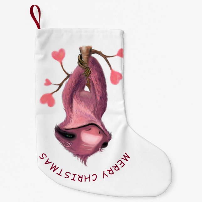 Funny Sloth Christmas Stocking (Front)