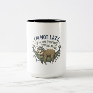 Funny Sloth Coffee Mug   Energy Saving Mode Sloth 