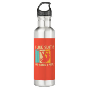 Funny Sloth Design for Sloth Lover Men Women Kids  710 Ml Water Bottle