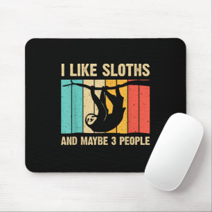 Funny Sloth Design For Sloth Lover Men Women Kids  Mouse Pad