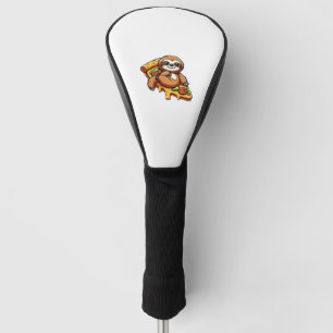 Funny Sloth eating Pizza, Kawaii Animal Lover Clas Golf Head Cover