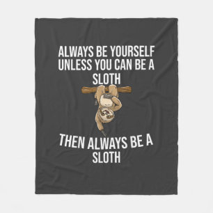 Funny Sloth Gift for Women Girls Boys Kids Cool Sl Fleece Blanket