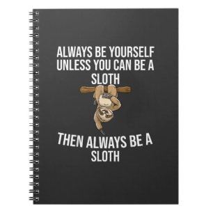 Funny Sloth Gift for Women Girls Boys Kids Cool Sl Notebook