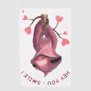 Funny Sloth Golf Towel
