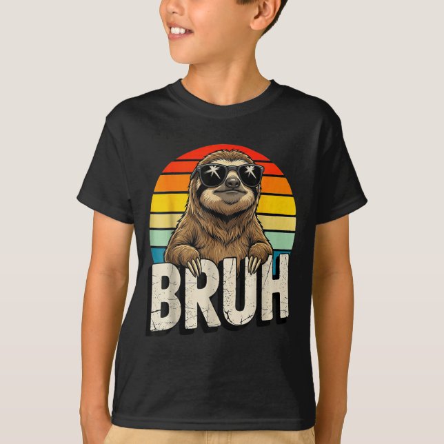 Funny Sloth Graphic Meme Lover Bruh Sloth Lovers  T-Shirt (Front)